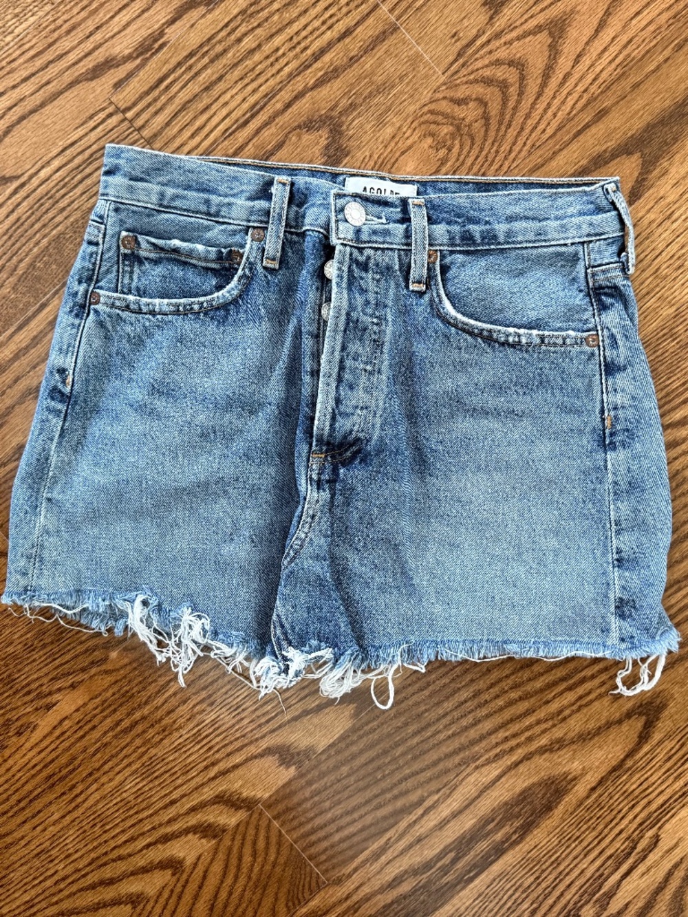 Agolde Denim Parker Angled Skirt - size 26